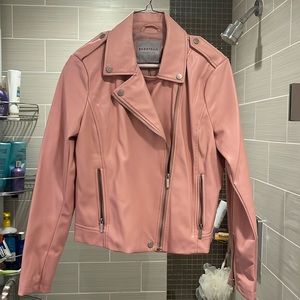 Pink “leather” jacket